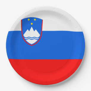 Vlag van Slovenië Papieren Bordje