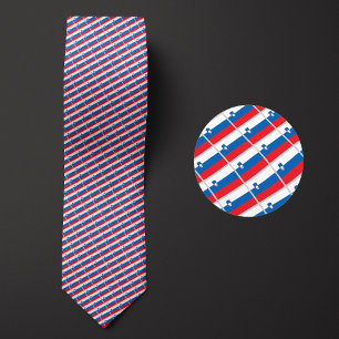 Vlag van Slovenië Patroon Stropdas