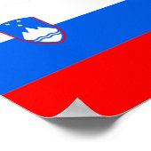 Vlag van Slovenië Poster (Hoek)