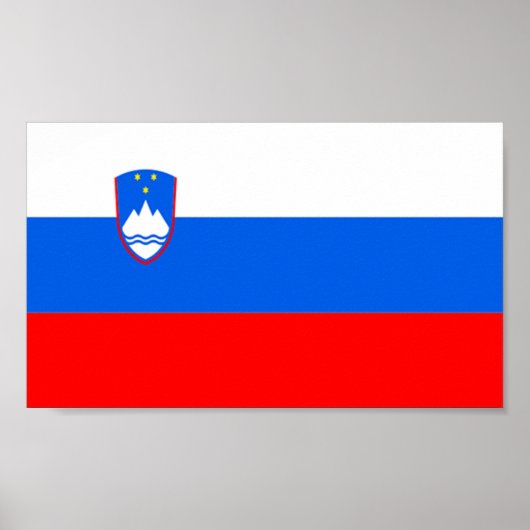Vlag van Slovenië Poster (Voorkant)