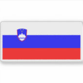 Vlag van Slovenië Sticker (Voorkant)