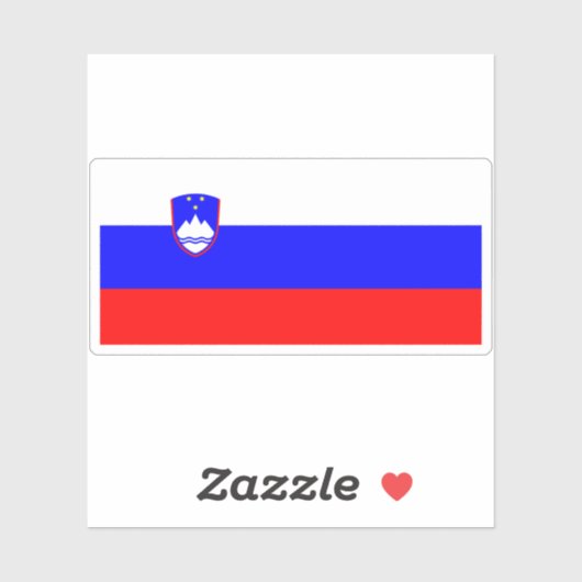 Vlag van Slovenië Sticker (Vel)