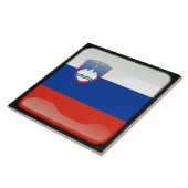 Vlag van Slovenië Tegeltje (Zijkant)