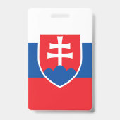 Vlag van Slowakije Badge (Achterkant)
