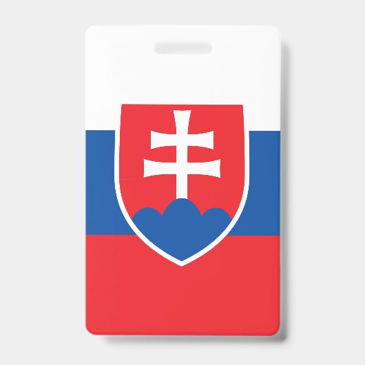 Vlag van Slowakije Badge (Voorzijde)