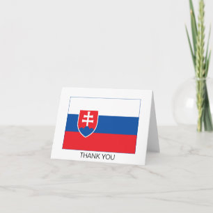 Vlag van Slowakije Bedankkaart