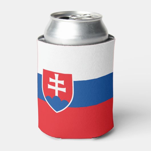 Vlag van Slowakije Blikjeskoeler (Blikje Voorkant)