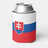 Vlag van Slowakije Blikjeskoeler (Blikje Achterkant)