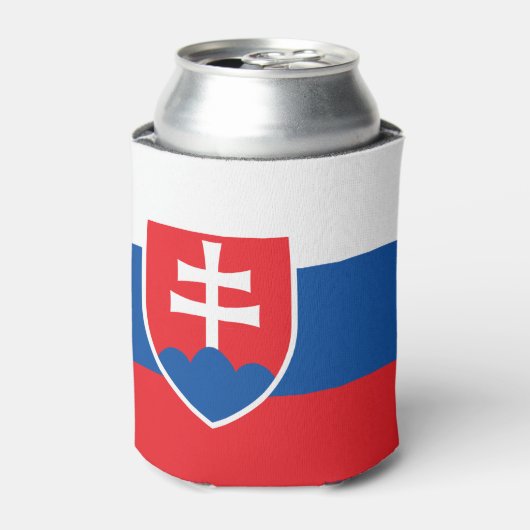 Vlag van Slowakije Blikjeskoeler (Blikje Voorkant)