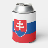 Vlag van Slowakije Blikjeskoeler (Blikje Achterkant)