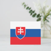 Vlag van Slowakije Briefkaart (Staand voorkant)