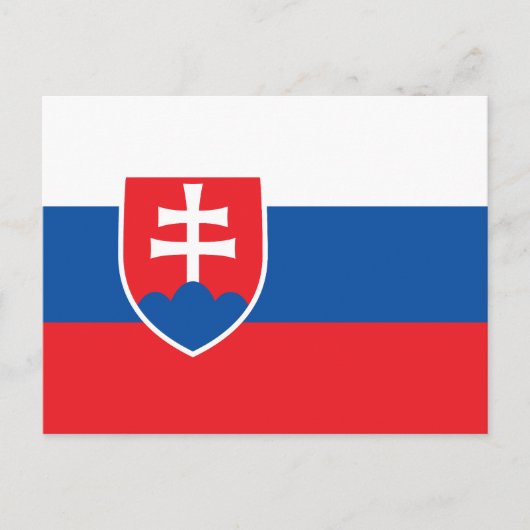 Vlag van Slowakije Briefkaart (Voorkant)