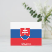 Vlag van Slowakije Briefkaart (Staand voorkant)
