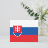 Vlag van Slowakije Briefkaart (Staand voorkant)