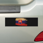 Vlag van Slowakije Bumpersticker (Op auto)