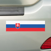 Vlag van Slowakije Bumpersticker (Op auto)