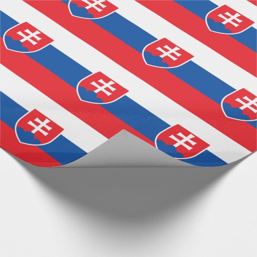 Vlag van Slowakije Cadeaupapier (Hoek)