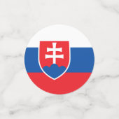 Vlag van Slowakije Confetti (Kleine voorkant)