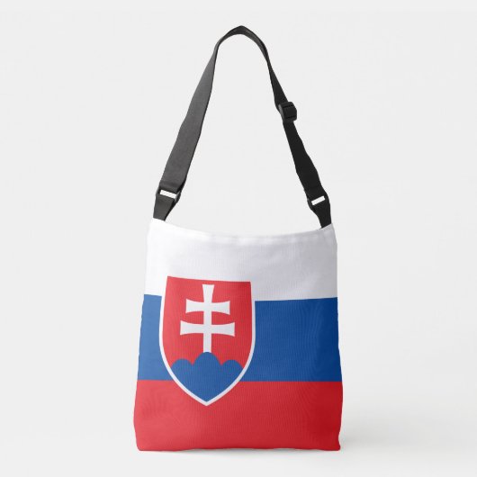 Vlag van Slowakije Crossbody Tas (Voorkant)