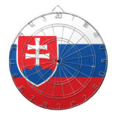 Vlag van Slowakije Dartbord (Voorkant)