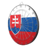 Vlag van Slowakije Dartbord (Voorkant Rechts)