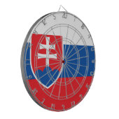 Vlag van Slowakije Dartbord (Voorkant Links)