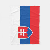 Vlag van Slowakije Fleece Deken (Voorkant)