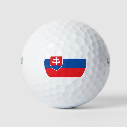 Vlag van Slowakije Golfballen (Voorkant)