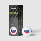 Vlag van Slowakije Golfballen (Verpakking)