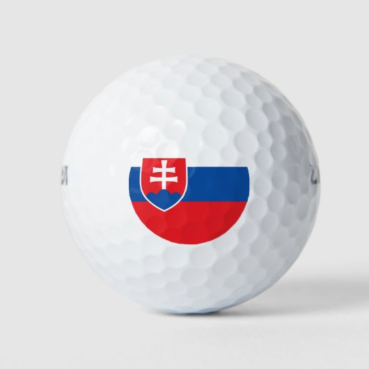 Vlag van Slowakije Golfballen (Voorkant)