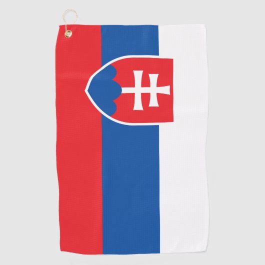 Vlag van Slowakije Golfhanddoek (Voorkant)