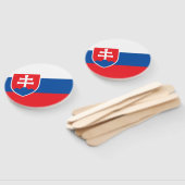 Vlag van Slowakije Handwaaier (Niet-gemonteerd)