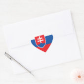 Vlag van Slowakije Hart Sticker (Envelop)
