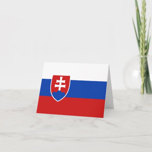 Vlag van Slowakije Kaart (Voorkant)