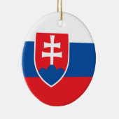 Vlag van Slowakije Keramisch Ornament (Rechts)