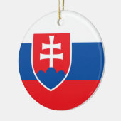 Vlag van Slowakije Keramisch Ornament (Links)