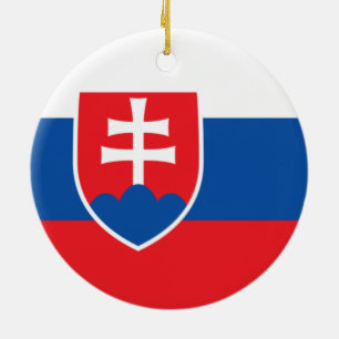 Vlag van Slowakije Keramisch Ornament