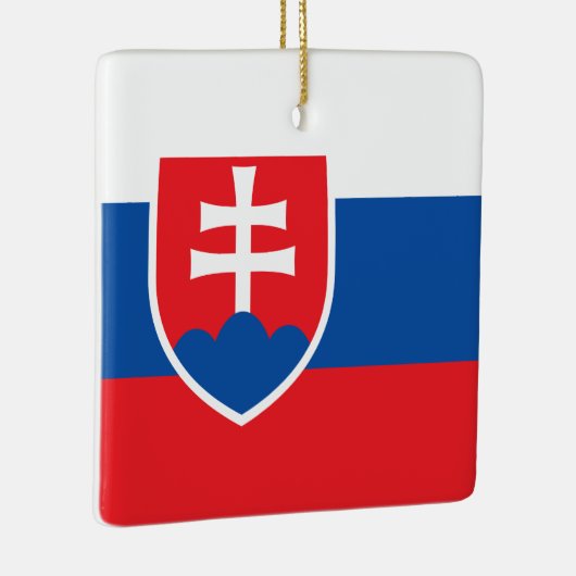 Vlag van Slowakije Keramisch Ornament (Rechts)