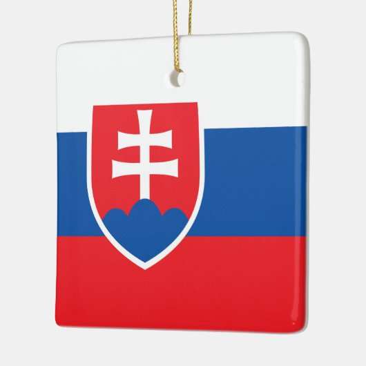 Vlag van Slowakije Keramisch Ornament (Links)