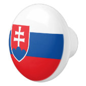 Vlag van Slowakije Keramische Knop (Rechts)