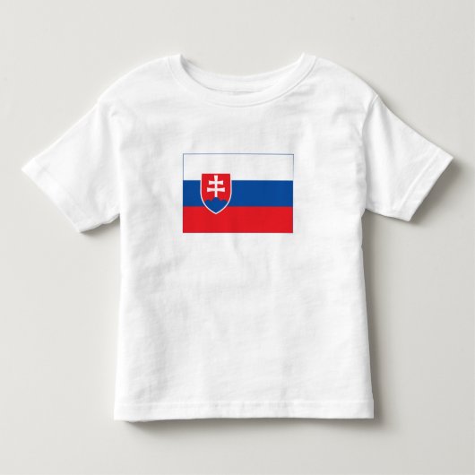 Vlag van Slowakije Kinder Shirts (Voorkant)