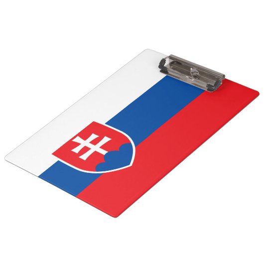 Vlag van Slowakije Klembord (Gekanteld)