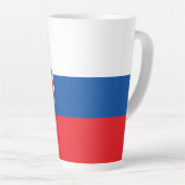 Vlag van Slowakije Latte Mok (Rechterhoek)