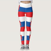 Vlag van Slowakije Leggings (Voorkant)