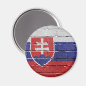 Vlag van Slowakije Magneet (Voorkant / Achterkant)