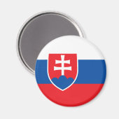 Vlag van Slowakije Magneet (Voorkant / Achterkant)