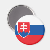 Vlag van Slowakije Magneet (Voorkant / Achterkant)
