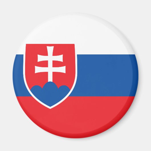 Vlag van Slowakije Magneet (Voorkant)