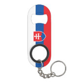 Vlag van Slowakije Mini Flessenopener (Achterkant)