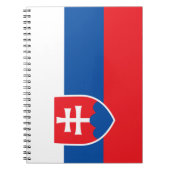 Vlag van Slowakije Notitieboek (Voorkant)